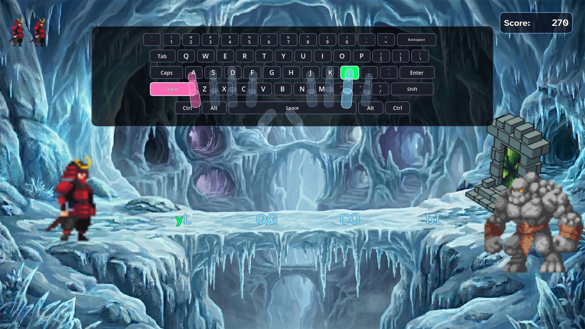Type Shogun guided typing screenshot